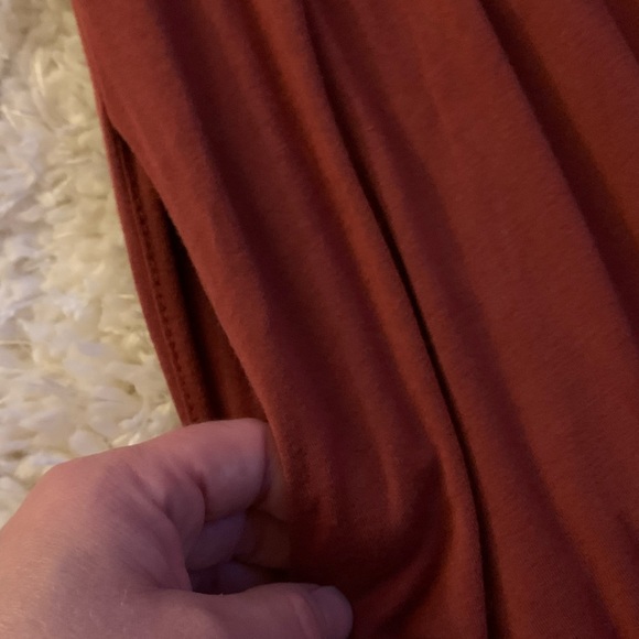 Burgundy Long Sleeved Maxi Dress - Picture 2 of 2